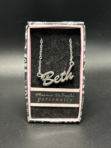 Marina DeBuchi "Beth" Necklace Silver Plated 15 +3 extender NEW