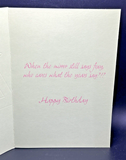 50th (Late 40s) Birthday Greeting Card w/Envelope