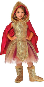 Warrior Princess Girl Medieval Queen Fancy Dress Up Child Costume Large 12-14