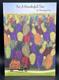 For Son Thanksgiving Greeting Card w/Envelope