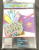 Totally 80's Party Supplies Invitations w/ envelopes, seals, save the date 8ct.