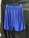 LaxWorld Lacrosse Shorts Royal Blue/White Stripe Elastic Waist w/Drawstrings M