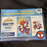Marvel Spidey & Friends “ GO SPIDEY” 48 Pc Foil Puzzle 12”x15”