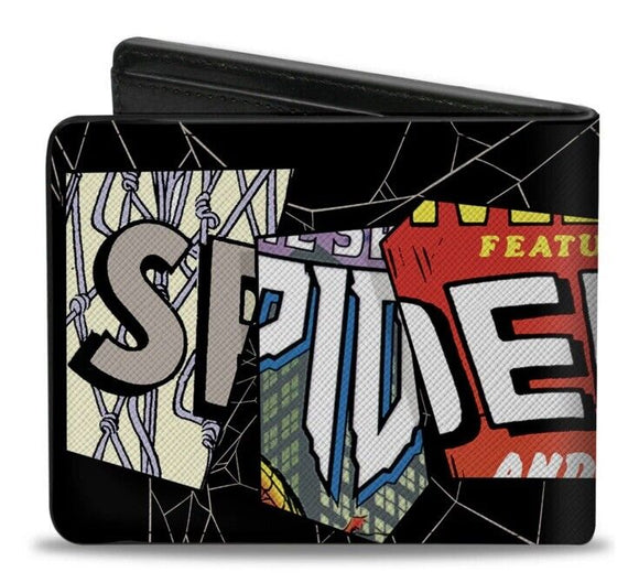 Spiderman Beyond Amazing Bifold Wallet Spiderman Typograph Black