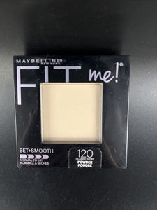 Maybelline New York Fit Me Set + Smooth Powder Makeup #120 Classic Ivory