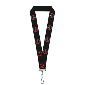 MARVEL DEADPOOL Lanyard - 1.0" - Deadpool Logo- WDP007