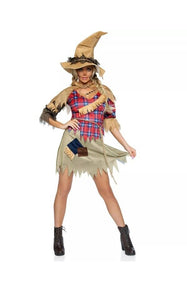 Womens Sinister Scarecrow Cutie Halloween Costume Size S/M