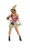 Womens Sinister Scarecrow Cutie Halloween Costume Size S/M