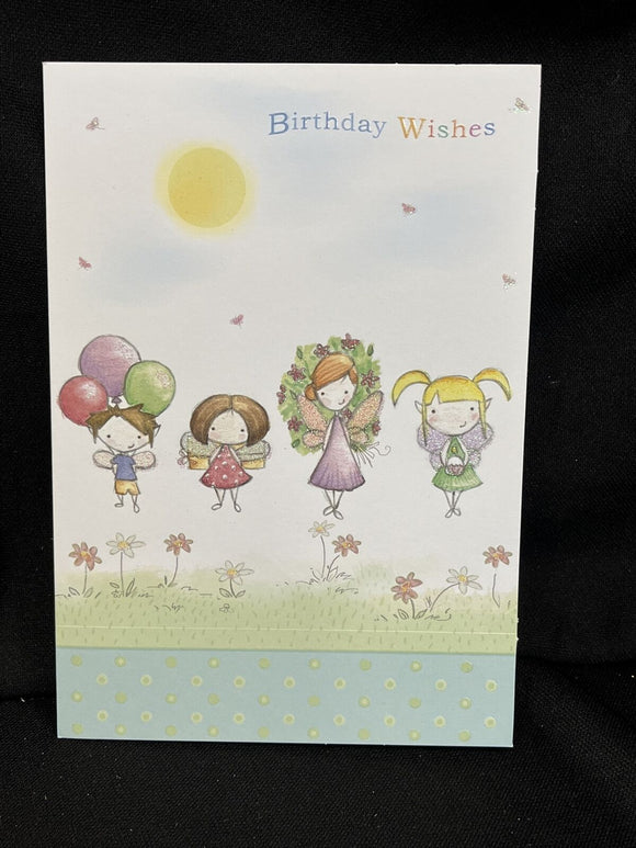 Birthday Wishes Greeting Card W/Envelope
