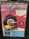 Classic 50's Rock & Roll Party Invitations with Envelopes 8ct.