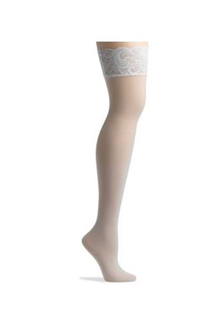 Sexy Leg Avenue Nylon Stockings with Lace Top White  Style 1011