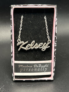 Marina DeBuchi "Kelsey" Necklace Silver Plated 15 +3 extender NEW