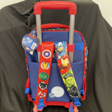 Avengers 3DRolling Backpack, 3D Insulated Lunch Bag & Pencil Case 3 Piece Set
