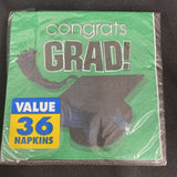 Flying Colors School Spirit Graduation Party Paper Beverage Napkins Green