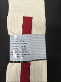 Hole-in-None White/Red Over the Calf Baseball Socks Sz 9-112