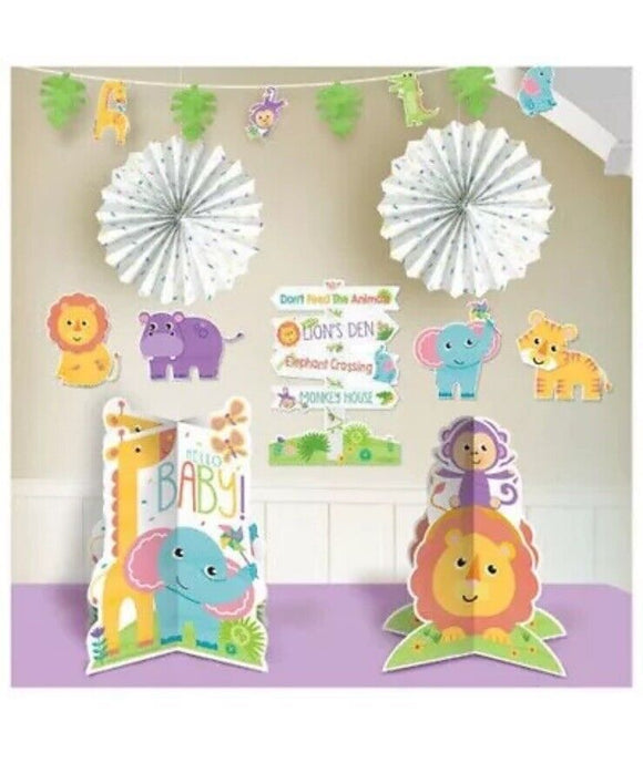 FISHER PRICE Hello Baby ROOM DECORATING KIT (10pc)~ Shower Party Supplies