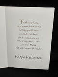 Thinking of You On Halloween Greeting Card w/Envelope
