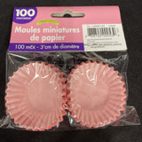 Pink Party Supplies Mini Cupcake Cases Baking Cups 100 Pack 3cm Approx Birthday