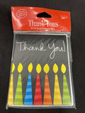 Great Birthday Thank You Cards W/Envelopes 8Ct