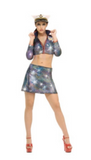 Adult Hologram Sequin Marine Costume Rubies Size Small0