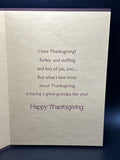 Happy Thanksgiving Great-Grandpa Greeting Card w/Envelope