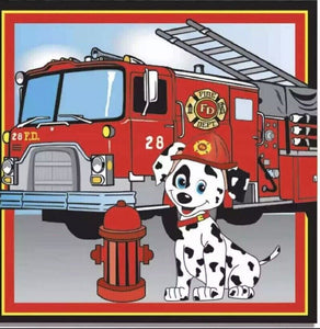 Firefighter Luncheon Napkins (16 Pack) - 6.5” X 6’5” -72946 - (Forum Novelties)