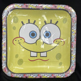 SpongeBob SquarePants All the Faces Large Square Paper Plates (8ct)