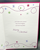 Merry Christmas Wife Greeting Card w/Envelope