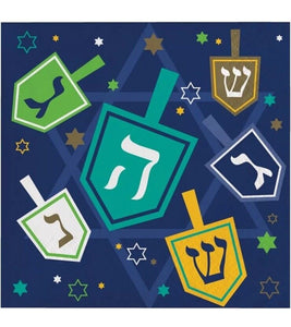 Hanukkah Icons paper 16 Beverage napkins 2 Ply