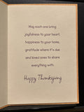 Happy Thanksgiving Greeting Card W/Envelope