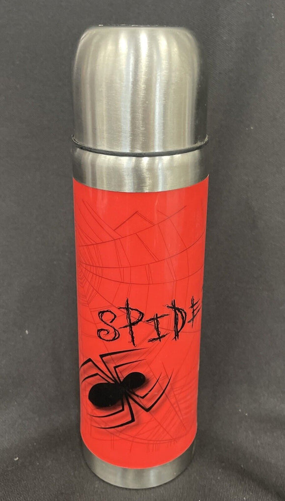 Marvel Spiderman Web Stainless Thermos Push Dispenser W/Cup Lid 500ml