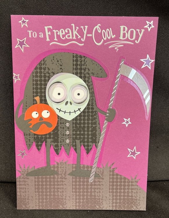 Happy Halloween For Boy Greeting Card w/Envelope