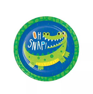 Creative Converting PC350511 Alligator Birthday Party Paper 8 3/4" Plates 8count