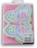 Butterfly Glitter Invitations Package of 8