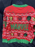 Marvel Group Heroes Kids Christmas Sweater Size Small 6-7