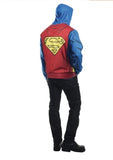 Mens DC Comics Superman Muscle Hoodie Costume Size Medium - Large1