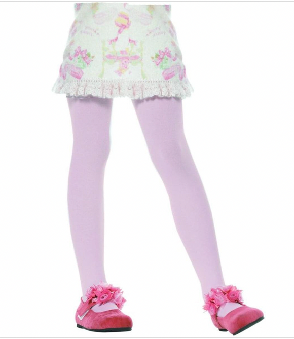 Leg Avenue 4646 Girls Opague Tights Pink Small 1-3