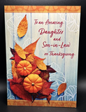For Daughter and Son-in-Law Thanksgiving Greeting Card w/Envelope