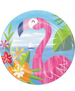 Lush Luau Tropical Island Beach Summer Party 7" Paper Dessert Plates