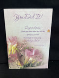 Congratulations You Did It! Greeting Card w/Envelope