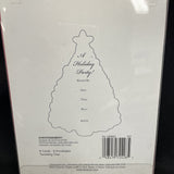 Twinkle Tree Embellished Postcard Invitations 8ct