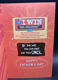 For Husband Father's Day Greeting Card w/Envelope1