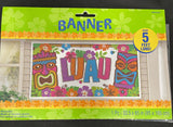 Luau Banner Backdrop Party Decorations