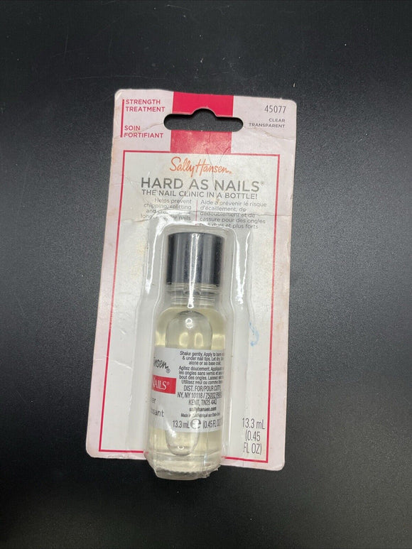 Sally Hansen Hard as Nails Strength Treatment Clear 0.45 oz 45077 - Brand New