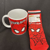 Spiderman Mug & Non Slip Toddler Sock Set LEU Size 22-29 Marvel