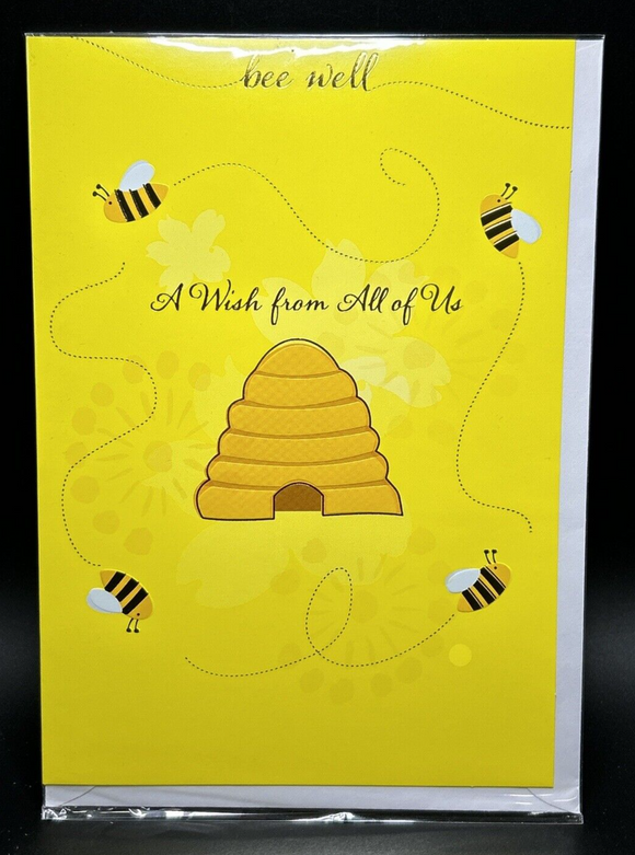 Get Well From All Of Us Greeting Card w/Envelope