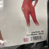Leg Avenue Women  Sheer Rhinestone Catsuit Costume Piece Red Small