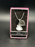 Heart Picture Locket With Love Necklace 16-18" Chain Erica