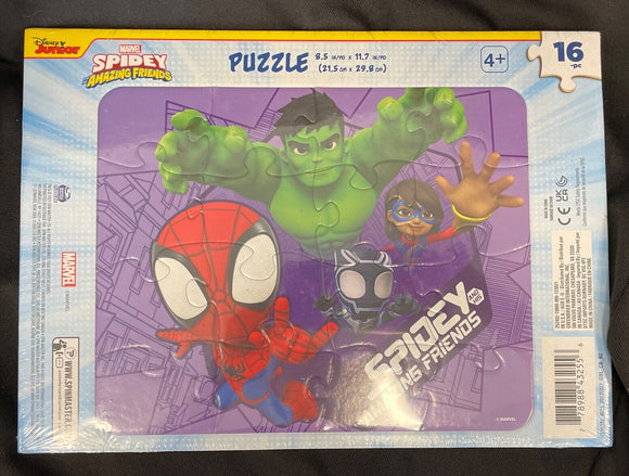 Disney Junior Marvel Spider Amazing Friends - 16 Pc Puzzle 9.5”x11.7” Ages4+