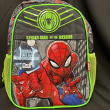 Marvel Spiderman To The Rescue 16” Kids Zip Adjustable Strap Backpack